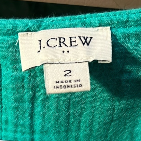 J Crew size 2 green tiered dress - Picture 2 of 12